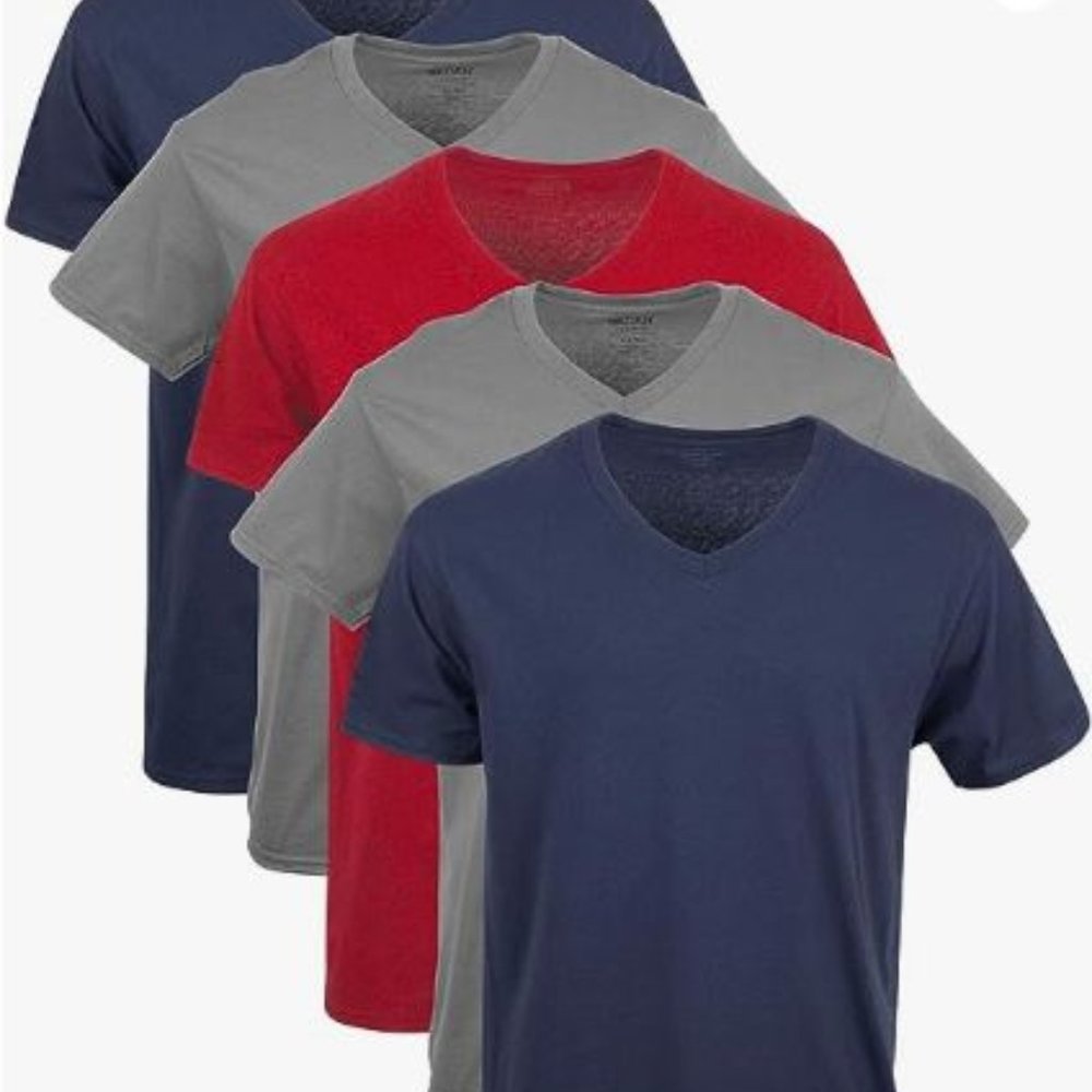 Gildan Men's V-Neck T-Shirts, Multipack, Style G1103